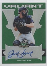 2018 Leaf Valiant Green 27/99 Josh Breaux #BA-JB2 Auto 0x5e