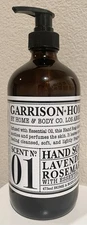 New Garrison + Home Body LAVENDER ROSEMARY No.01 Liquid Hand Soap Wash 16 oz