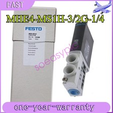1PCS NEW MHE4-MS1H-3/2G-1/4 FESTO Solenoid valve MHE4-MS1H-3/2G-1/4 525187 1/4 #