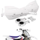 Dirt Bike Hand Guards Handguards 7/8" 1 1/8" for Supermoto MX Ebike ATV White
