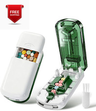 Professional Pill Cutter Splitter for Small and Large Pills 1/2, 1/3, 1/4 3-in-1