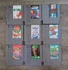Lot Of 9 Nintendo NES Vintage Cartridge Video Games - Not Working/For Parts