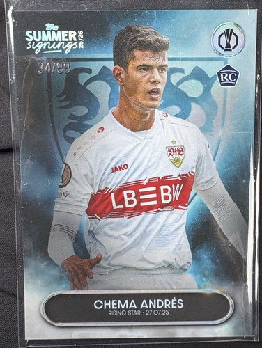 Topps 2025/26 UCC Summer Signings | Chema Andres Rookie Card 34/99