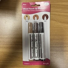Allary Furniture Touch-Up Markers: Brown Color; 1 Pack of 3 Markers