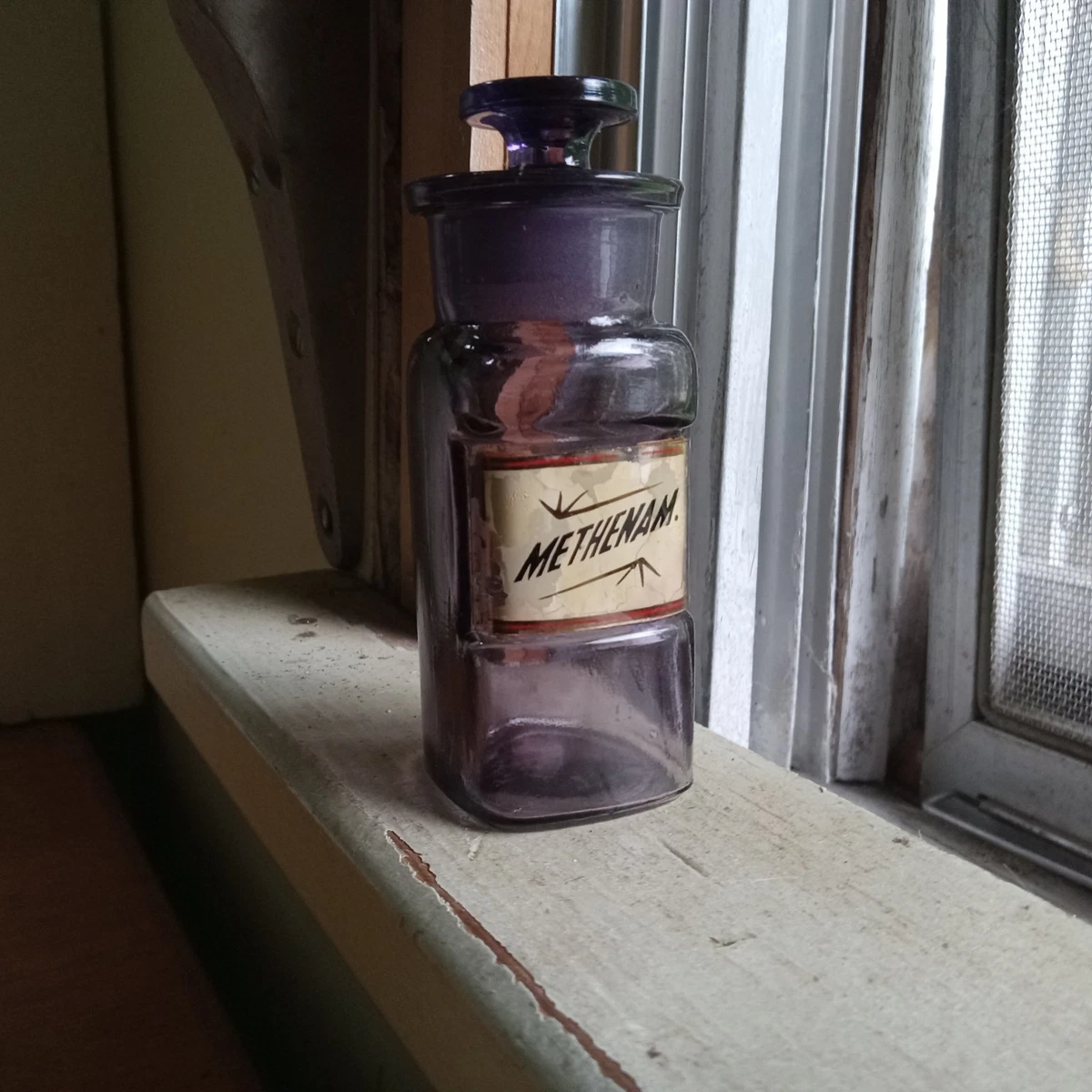 Medicine Bottle Label In Antique Pharmaceutical Bottles & Jars for