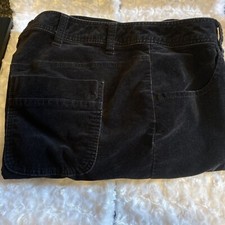 Woman s Size 22 Black Velvet Zipper Dress Pants Lane Bryant EUC