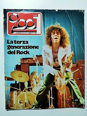 SEHR SELTEN CIAO 2001 15-1972 T-REX - GENESIS-DELIRIUM-TEN YEARS AFTER-FELTRINELLI