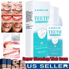 1/2 Tooth Whitening Foam Toothpaste Deep Cleaning Stains Removal Teeth Oral Care