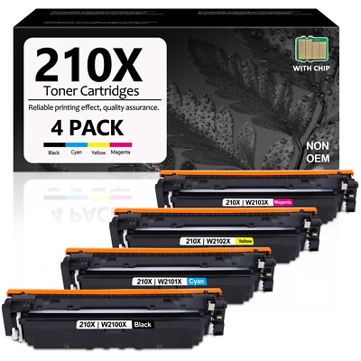 FADSOON  4PK 210X High Yield Toner (with Chip) for HP 210X Pro MFP 4301fdw