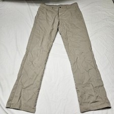 Izod Men's Beige Straight Chino Pants Size 18 With Pockets