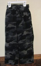 ATHLETECH BOYS XS 4/5 - PAIR OF GRAY/BLACK CAMOUFLAGE FLEECE PANTS NWOT