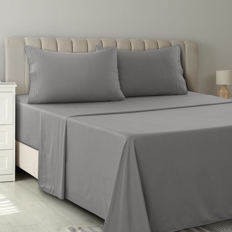 4 Piece Premium Bed Sheet Set Hotel Luxury Ultra Soft Deep Pocket Sheets