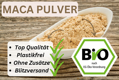 100g BIO Maca Macapulver Superfood Rohkostqualität ohne Zusätze