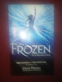Frozen The Musical Tour Altria Theater Playbill Broadway Richmond Disney