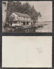 Cedar Croft Ontario ON Boat House Parry Sound District Unused Postcard