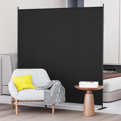 1 Panel Room Divider, 6 Ft Tall Indoor Folding Privacy Screen, Portable Partitio