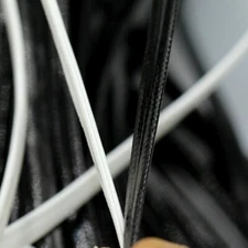 5 Meters Flat 4mm Faux Leather String Cord Rope DIY Jewelry Bracelet Craft Shiny