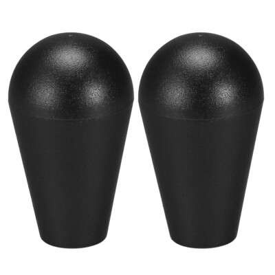 2Pcs Arcade Joystick Kopf Ellipse Oval Rocker Ball Top Griff DIY Teile Schwarz