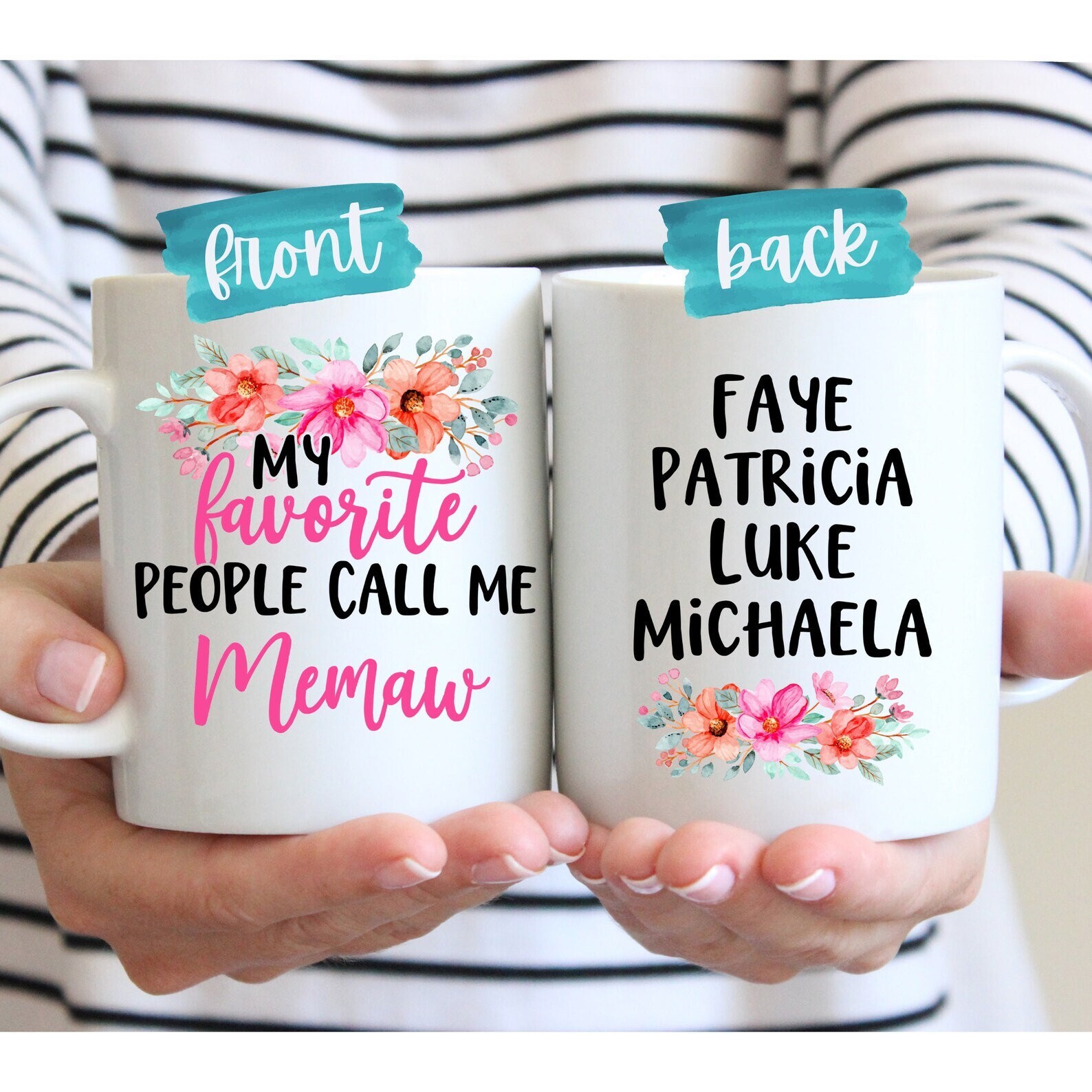 Memaw Gift For Memaw Personalized Mug For Memaw Birthday Gift Memaw Mug