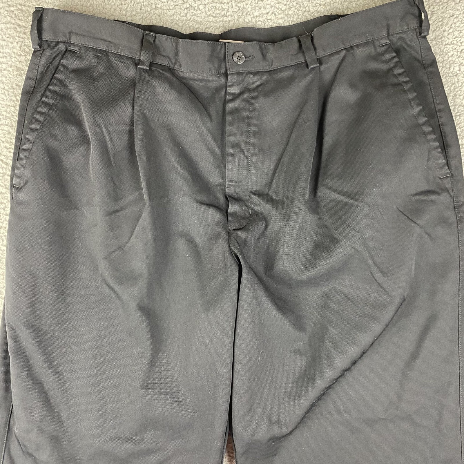 Nike Pants Mens 40x30 Black Golf Performance Chino Dri Fit Preppy Casual Pleated