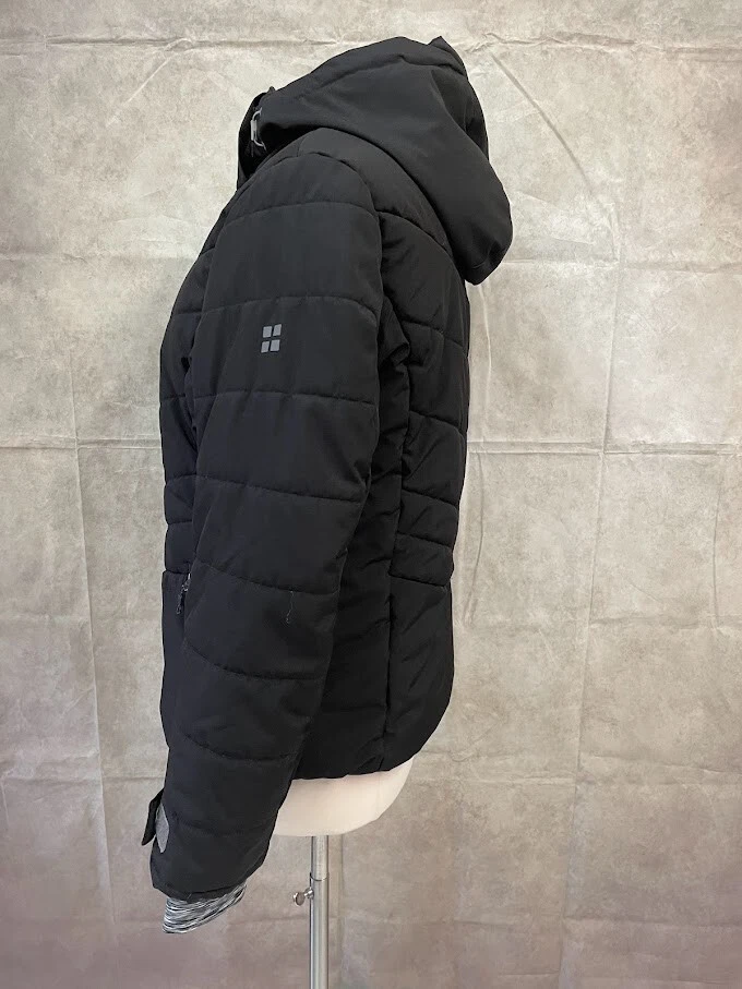 Chaqueta para mujer Swiss Alps cremallera completa negra con capucha talla S pequeña Foto 2 de 4