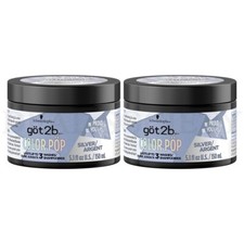 Got2B Color Pop Semi-Permanent Hair Color Mask Silver 5.1 oz Lot of 2