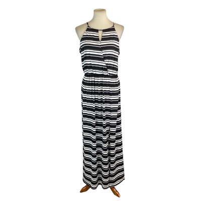 Fortune And Ivy Womans Maxi Dress Size XL Black White Stretchy | eBay