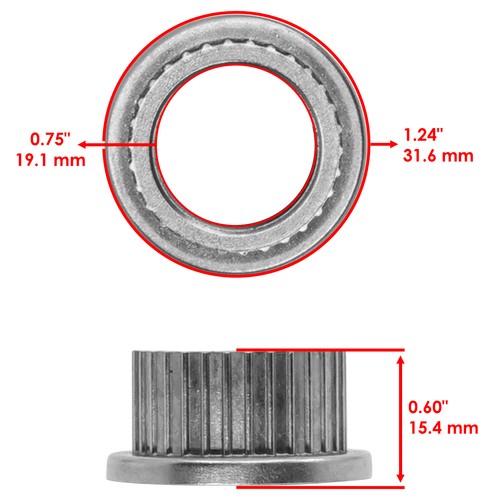 Spindle Bushings Kit For John Deere X300 X300R X304 X305R X310 X320 X324 X340 - Picture 2 of 7