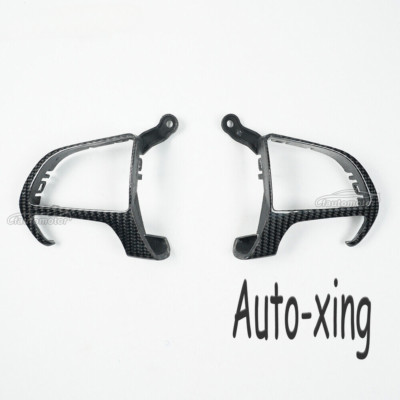 For Dodge Charger Hellcat SRT Carbon Fiber Steering Wheel Trim Button Cover 14+