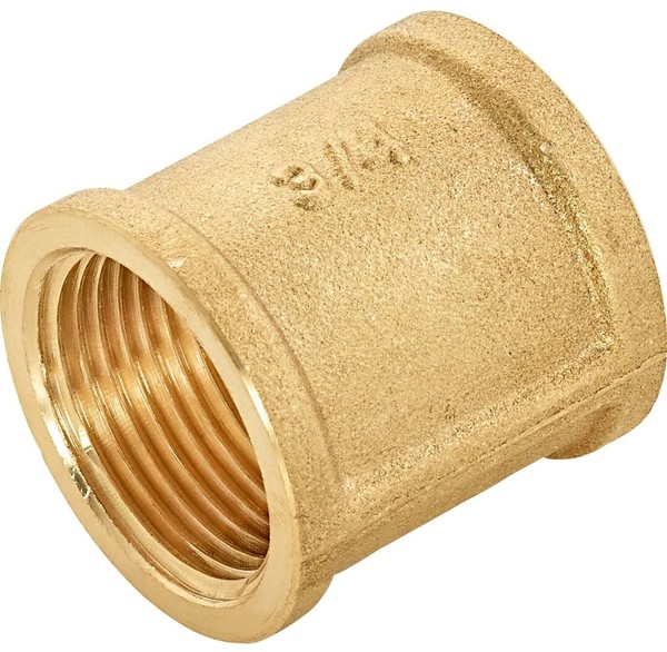 "Lux Gewinde Muffe 24,1Mm Rp 3/4\" Messing VerbindungsstüCk Rohrmuffe"-image