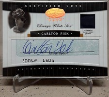 2004 Leaf Certified Cuts CARLTON FISK Cut Signature Auto Relic /10
