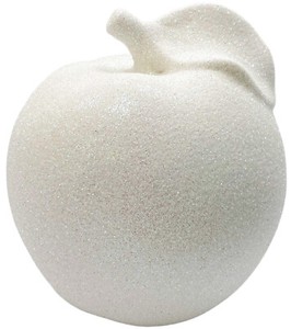 white ceramic apple