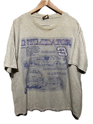 Vtg 90s Nutmeg Mills NASCAR Racing Dale Earnhardt Intimidator T-Shirt XL