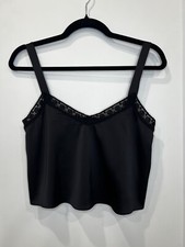 Urban Outfitters Black And Lace Tank Top Adjustable Size Small 