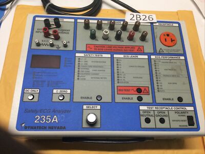 Fluke Dynatech Nevada DNI 235A Safety Analyzer, ECG Safety Analyzer, #(2B26)