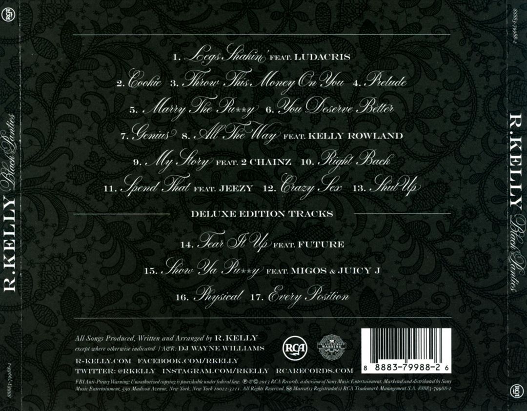 R. KELLY BLACK PANTIES [DELUXE EDITION] [PA] NEW CD 888837998826 eBay