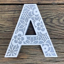 8  Floral Modern Letter A Rustic Wall Or Free Standing Art Decor 3D