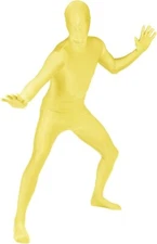 Yellow Morphsuit M - XXL Mens Womens Skinsuit Zentai Suit Halloween Costume