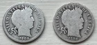 1906 AND 1906-D BARBER DIMES HARD TO FIND COINS TAKE A **** LOOK ****