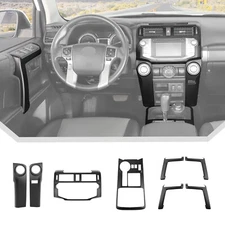 8Pcs Matte Black Trim Kit for 4Runner 10-19 Gear Shift Dash Air Vent Side Covers
