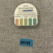 QT-40 Hydrion QUAT Quaternary SANITIZER Solution Test Tape Paper 0-500ppm~2024