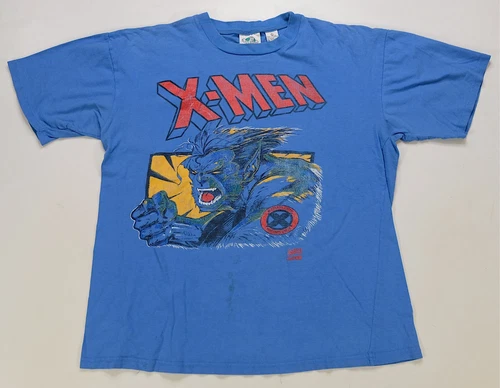 Rare Vintage BLITZZ STUDIOS The Beast Mutants Unite X-Men T Shirt 90s Marvel XL