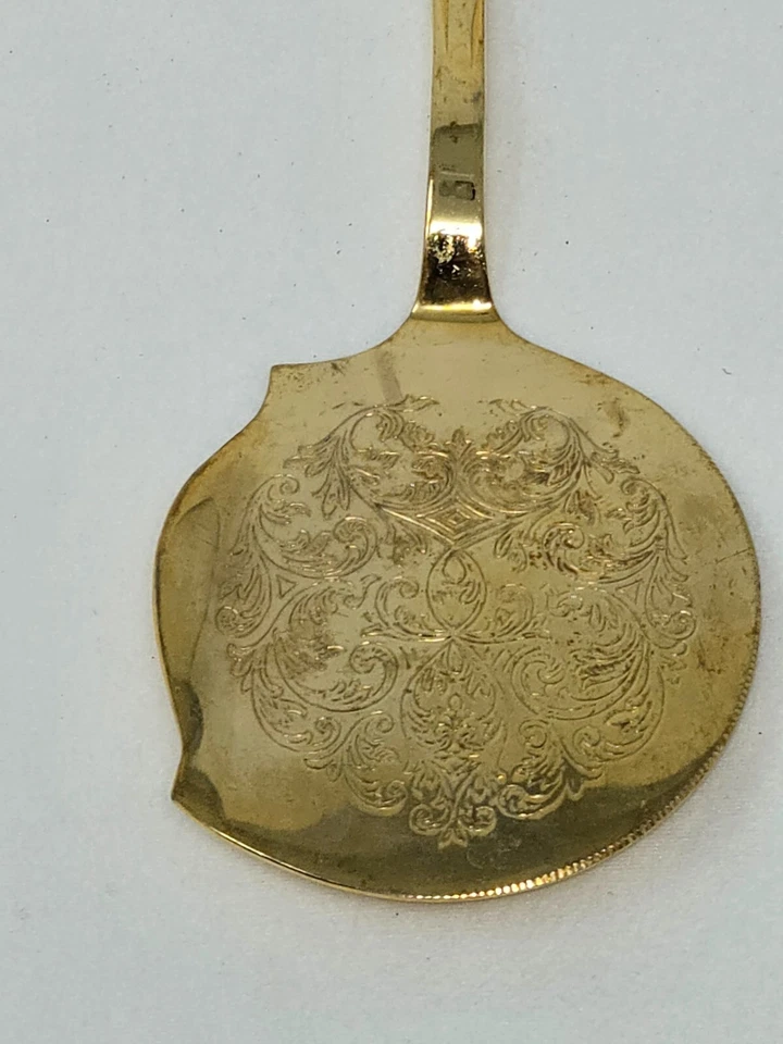 NAVAJA DE COLECCIÓN CHAPADA EN ORO PARA PASTELES Y PASTELES 10" Foto 3 de 4