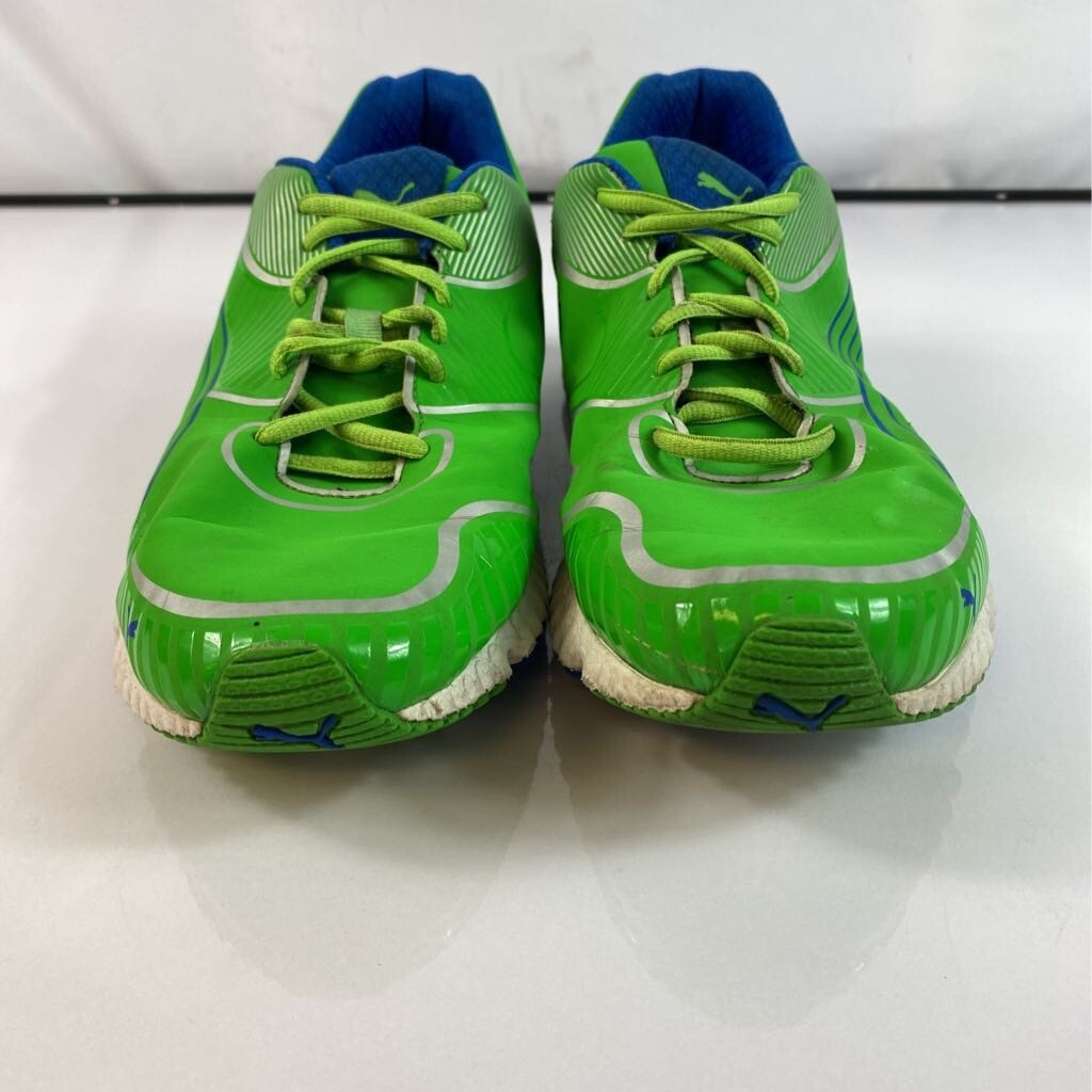 Puma Mens Running Shoes Green Blue Low 