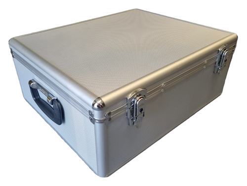 Aluminium CD DVD Storage Box - Holds 600 Discs - Key/Lock and Sleeves ...