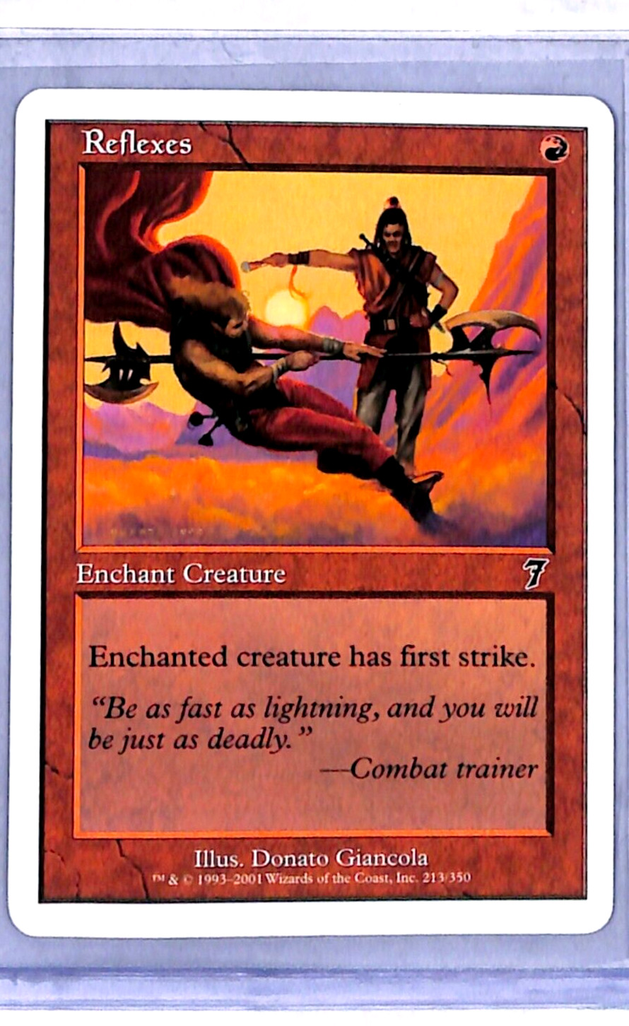 2001 MTG Magic The Gathering Core 7th Edition #213 Reflexes Red WOTC Card