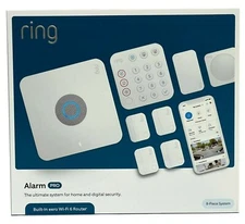 Ring Alarm Pro Home Security System with Built-in eero Wi-Fi 6 Router - 8-Piece