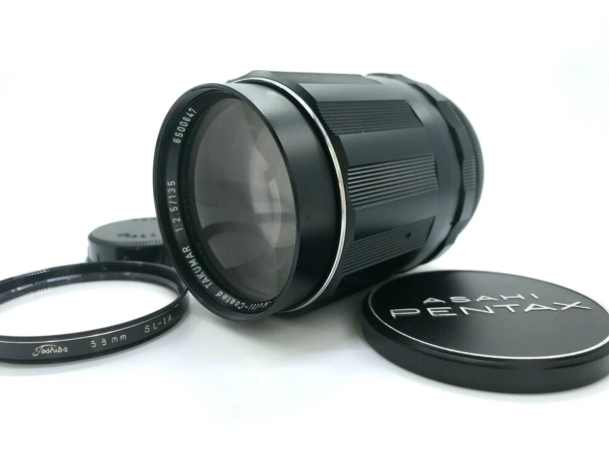 6 Elements Pentax SMC Takumar 135mm f/2.5 Telephoto MF Lens M42 [MINT] JAPAN
