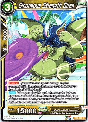 Ginormous Strength Giran TB2-060 C Dragon Ball Super Card TCG X1