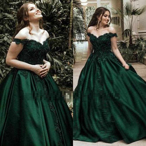 prachtvolles Ballkleid Abendkleid Hochzeitskleid Brautkleid Dunkelgrün  BC885 | eBay